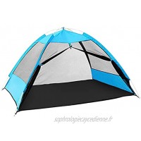 ALUNVA Tente Automatique extérieure instantanée Pop up Camping Tente Portable Parc de Plage de Plage Anti-abri de pêche randonnée Pique-Nique Argent FQYXLX Color : Blue