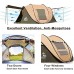 Hewolf Tente Instantanée Tentes de Camping 2-4 Personnes Tente Automatique Pop Up Tente à Ouverture Rapide Tentes Imperméables et Anti UV Tente pour Camping Plage Pêche Randonnée Extérieur