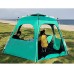 JTYX Tente de Camping pour 5-8 Personnes Tente Automatique étanche avec Double Porte Tente instantanée Portable abri Solaire pour Camping en Plein air Randonnée Pêche