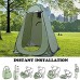 N Y Tente de Toilette escamotable Tente de confidentialité Portable instantanée Tente de Douche de Camp vestiaire abri de Pluie avec fenêtre pour Camping et Plage 150x150X190cm ArmyGreen