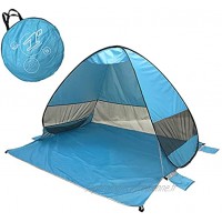 OUOshield Tente pop-up automatique instantanée portable tente de plage étanche avec sac de rangement pour 2 à 3 personnes Pop Up Tent automatique instantané tente de plage portable