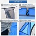 Outsunny Tente Pop up Montage instantané Tente de Camping 2 pers. 1 Porte + 2 fenêtres dim. 2,2L x 1,08l x 1,1H m Fibre Verre Polyester Bleu Gris