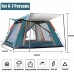 QYY Toile de Tente familiale 6-7 Places étanche Tente de Trekking légère auvent instantané portatif de Plage léger 5 Kilos Abri avec Sac de TransportGreen
