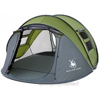 RXFSP Tente instantanée pour 3 à 4 personnes Installation automatique Double couche Tente familiale instantanée pour le camping la randonnée et les voyages