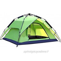 RYSF Automatique Tente Camping 3-4 Personnes Tente Famille Double Couche Setup instantanée protable Tente pour la randonnée Backpacking Voyage Color : Green