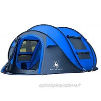 Tente 3 4 Personnes Grande Famille Camping instantané Pop up tentes Double Couche imperméable