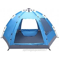 Tente De Camping 3-4 Personnes Automatique Tente Familiale Instantanée Pop Up Étanche pour Camping Randonnée Voyage Activités De Plein Air