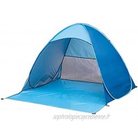 Tente Extérieure Pop Up Tente De Plage Cabana Portable Et Sun Shelter Pliable Instantanée Sun Tente Anti Uv Tente Compacte Pour La Plage Jardin Camping Bleu Xl