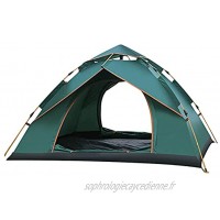 Tente Pop Up Montage Instantané Tente De Camping 3-4 Pers. Imperméable À La Pluie Léger Coupe-Vent Portable pour Camping Randonnée Alpinisme Pêche Pique-Nique Tente Familiale