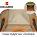 WYYHAA Tente de Plage Pop-up Automatique Portable 3–4 Personnes étanche abri de Soleil avec lumière de Ciel instantanée Anti-UV
