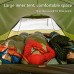 0℃ Outdoor Tente de Camping Familiale Tunnel avec Entrée Couverte 4 Places Tente 4 Saisons Classique Ultra Légère 100% Imperméable à Tapis de Sol Cousu pour Les Sports de Plein Air