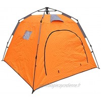 AIYISITELU Tente de pêche à la glace hivernale coton épaissi automatique étanche étanche étanche de 1,7 m hauteur tente de touriste de camping en plein air 3 personne XUANMAIQUQI  Color : Orange
