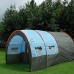 ASMCY Grande Tente Tunnel 6 Personnes Tente de Etanche Camping Familiale Durable Anti-UV Ventilation Une Chambre et Deux Salon 5 fenêtre avec Gaze 1 entrées Bleu 480 * 310 * 210 cm