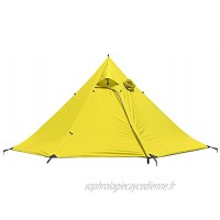 Chengcheng AIYISITELU 2021 Pyramide Tente extérieure Grande Ultralight 3 4 Personnes Sac à Dos Tente étanche 4 Saison Tente Camping Randonnée Voyage XUANMAIQUQI Color : Yellow