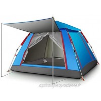 HYAN Tentes Tunnel 3-4 Personne Camping Camping Tente Étanche AutoProof Pop Up Up Anti UV Tentiers Tentiers pour la randonnée en Plein air Voyage de Plage tipi Color : Blue