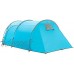 MIMI KING Tentes de Camping Famille 3-4 Personne Portable Facile mis en Place Tunnel Tente imperméable à l'eau pour la pêche en Plein air randonnée Camping Backpacking,Blue