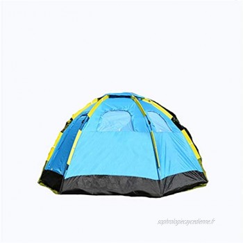 PPLAS Tentes 5-8 Personne Camping en Plein air Tente Automatique 2 Portes 4 fenêtres écran Solaire imperméable Protection UV Grande Tente d'espace imperméable au Pique-Nique de pêche Tentes Tunnel