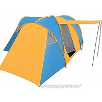 SFSGH Tente de Camping Tente Tunnel pour 6 à 9 Personnes avec 3 Chambres à Coucher et Un Porche à baldaquin |Tente dôme avec Sac de Transport pour la randonnée en Plein air