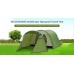 Tente BAJIE 2 à 4 Personnes Tente de Camping en Plein air 1 pièce 1 Chambre Double Couche 2500 Tunnel étanche à la Pluie Grande Tente familialeTortue de mer Vert