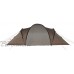 Tente de Camping portique Beta 6 vis-à-vis Tente Tunnel avec cabines de Couchage pour 6 Personnes Tente familiale extérieure avec Salon étanche avec Colonne d'eau de 4000 mm