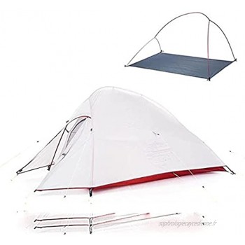 Tente ultralégère Cloud Up 2 améliorée Tentes de Camping en Tissu 20D autoportantes pour 2 Personnes avec Tapis Gratuit -20D Gris,France