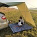 BEDSETS Auvent de voiture auvent de voiture abri solaire auvent de voiture auvent de camping-car tente de toit pour SUV camping extérieur vert kaki 300 x 150 cm