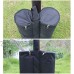 Fengshunte Lot de 2 sacs de sable pop-up baldaquin pour extérieur jambes abris de soleil tentes et pieds polyvalents noir 12 x 40 cm