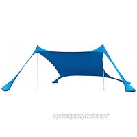 HANDON Tente de Plage Abris de Plage Ombre Tente Abri Auvent Protection UV UPF50 avec Sac de Sable 2 Tiges de Soutien pour Plage Pique-Nique Pêche Camping physical