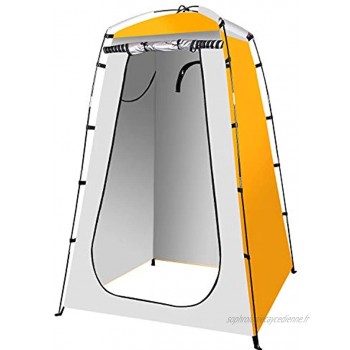 Qdreclod Portable Tente de Douche Camping Étanche Cabine de Changement Extérieur Tentes de Toilette Abri de Plein Air 120 * 120 * 180 CM Comprend Piquet de Tente Poteau Corde Sac de Rangement