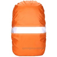 Ducomi High Visibility Backpack Rain Cover Housse résistante à l'eau pour Le Camping Randonnée Alpinisme Marche Cyclisme Escalade Convient pour Hommes Femmes Enfants Orange M