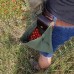 Pochette de Recherche de Nourriture Pliable Sac en Toile en Cuir véritable pour cueillette de Fruits pour Le Camping randonnée cueillette de Champignons Sacs Suspendus