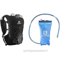 SALOMON Agile 12 Set Sac à Dos D'hydratation 12L Unisexe 2x Soft Flasks Incluses Pour Trail Running Randonnée