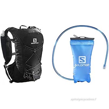 SALOMON Agile 12 Set Sac à Dos D'hydratation 12L Unisexe 2x Soft Flasks Incluses Pour Trail Running Randonnée
