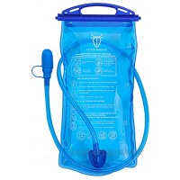 UTOBEST Poche à eau 1,5 l 2 l pour sac à dos système d'hydratation avec tuyau pour courir jogging randonnée cyclisme