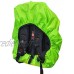 Weatherman Housse de pluie imperméable pour cartable et sac à dos Couleur repérable Avec cordon élastique Revêtement anti-pluie pour la sécurité . vert