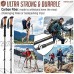TREKOLOGY Bâtons de trekking Bâtons de randonnée légers et pliables en aluminium réglables Paire légère avec accessoires Nordic Trek pour femmes hommes personnes âgées randonnées