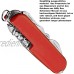 Couteau multifonction Rouge Pliable Outil multifonction Avec décapsuleur tournevis Idéal pour le camping 11 fonctions