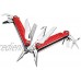Leatherman Charge + G10 Pince multifonctions 19 outils avec coupes-fil remplaçables couteau et bien plus encore ; fabriqué aux Etats-Unis couleur rouge étui en nylon inclus
