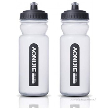 TRIWONDER Bouteille d'eau Courante Flacon d'hydratation Gourde sans BPA pour Sac d'hydratation Randonnée Marathon Cyclisme Escalade
