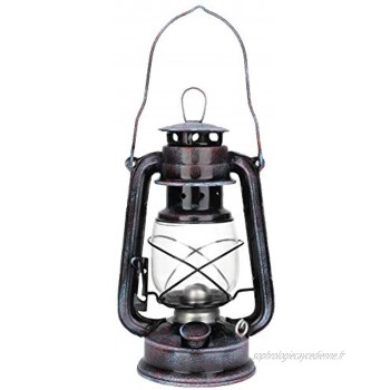 DeWin Lampe à Huile Lampe Huile 24cm Classique Portables Kérosène Lampe Vintage Kérosène Lanterne Huile Lampe pour Les couloirs de Camping extérieurs Cuisines