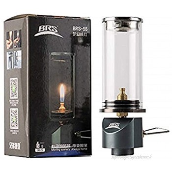 Mini Lampe à Bougie Portable à Suspendre BRS-55 Lampe de Bougie Onirique Mini Brûleur à gaz Camping en Plein air éclairage au gaz Coupe-Vent