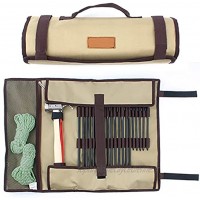 Heshan Sac de rangement robuste pour piquets et marteaux sac de rangement pour piquets de tente piquets et piquets sac portable organisé