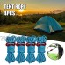 QKFON Cordons réfléchissants pour tente d'extérieur corde de camping légère avec boucle en alliage d'aluminium épaisse pour tente abri