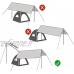 Sharplace Corde de lanière de Camping en Plein air avec 6 Crochets Accessoires de Tente de Corde à Suspendre pour Camping Corde à Linge de Camping avec