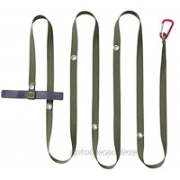 Sharplace Corde de lanière de Camping en Plein air avec 6 Crochets Accessoires de Tente de Corde à Suspendre pour Camping Corde à Linge de Camping avec