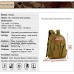 Yakmoo Sac à Dos Tactique de Grande Capacité Militaire Backpack Imperméable Molle Système Sac d'école en Nylon Sac de Multifonction 40L à l'Air Libre