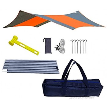 anne210 Tapis de Sol Camping Fly Tarp Parasol UV Protection Tente Camping Sunshade Canopy Canopy Tapis de Pique-Nique Toile pour abris