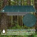 Etechydra Bâche Anti-Pluie 3 x 3m Camping Bâche Rain Tarp Toile de Tente Ourdoor randonnée bâche de Tente de Tente de hamac bâche de Tente Portables légères bâche de Tente Verte