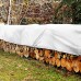 ZHANGGUOHUA Les bâches résistantes imperméables de Tente de bâche avec des Oeillets Couvrent la Feuille de Sol de Camping de bâche 4x5m Color : White Size : 4x6m