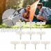 10 Pièces Piquets de Tente de Camping Piquets de Tente à Vis en Spirale Lumineuse 3 Yeux Clous de Corde au Sol Vis de Fixation de Tente Clous pour le Camping en Plein Air